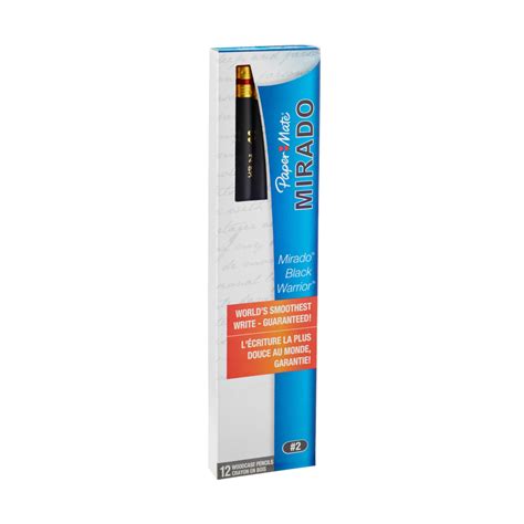 Paper Mate Mirado Black Warrior Wood Pencils, Presharpened, #2 Lead, Medium Soft, Pack of 12 ...