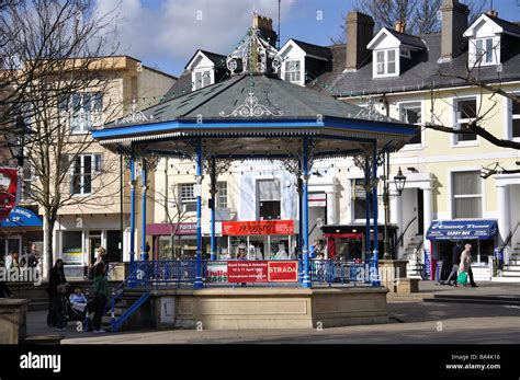 The Bandstand, The Carfax, Horsham, Horsham District, West Sussex Stock Photo, Royalty Free ...