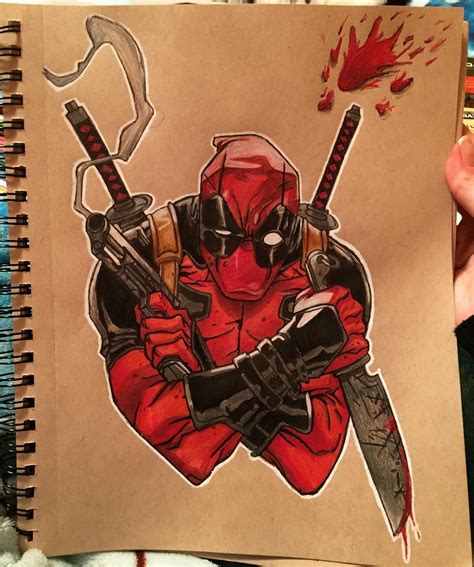 14+ Resplendent Cartoon Drawing Tips Ideas | Deadpool drawing, Cartoon drawings, Marvel paintings