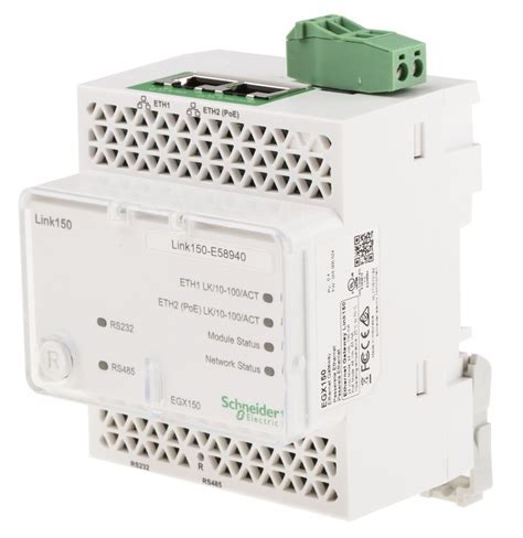 Schneider Electric - Gateway Server, 72 x 105 x 71 mm, Modbus RS485 - RS Components Vietnam