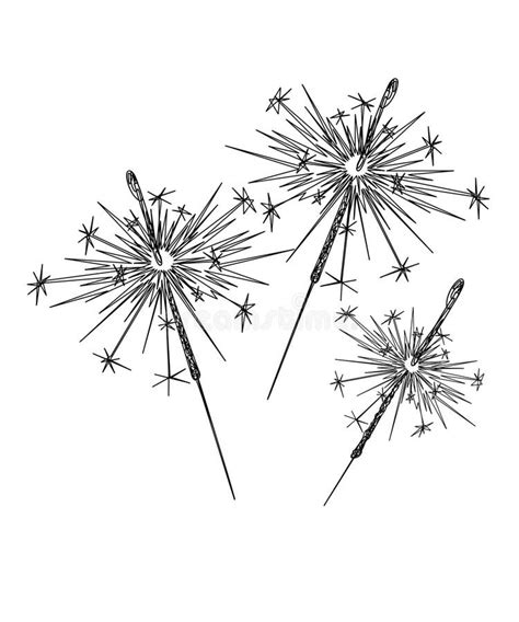 Abstract Black White Sparklers Isolated Stock Illustrations – 24 Abstract Black White Sparklers ...