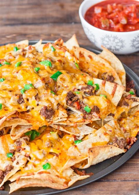 Beef and Cheese Nachos with Chorizo Sausage - Jo Cooks