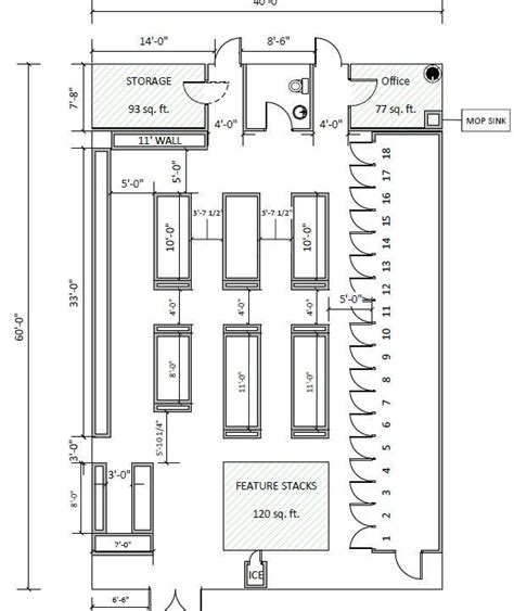 Liquor Store Floor Plan - floorplans.click