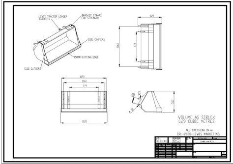 General Purpose Bucket 1.22m (48") - Lewis QH Loaders - Evans and Reid Ltd