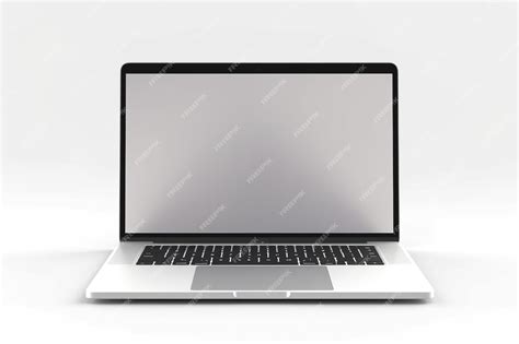 Premium AI Image | laptop mockup isolated on white background