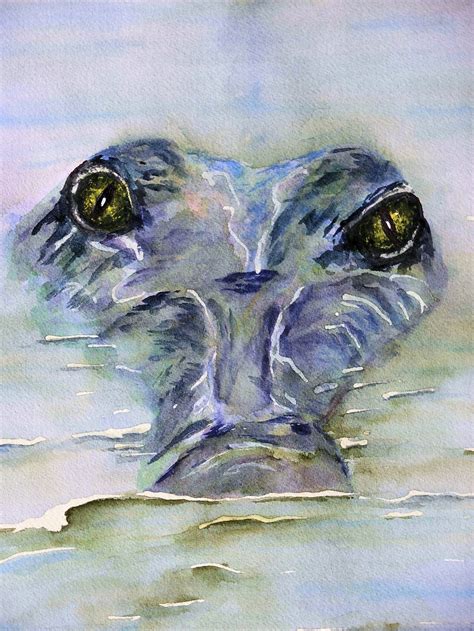 Florida Alligator Painting Gator - Etsy