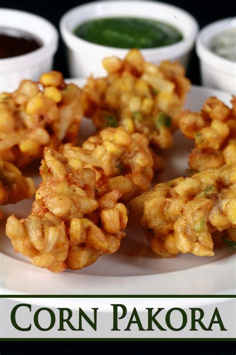 Sweet Corn Pakoda Recipe [Corn Pakoda] - Beyond Flour