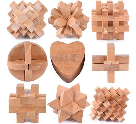 wooden puzzle set ---- wooden puzzle set for adult as gift.