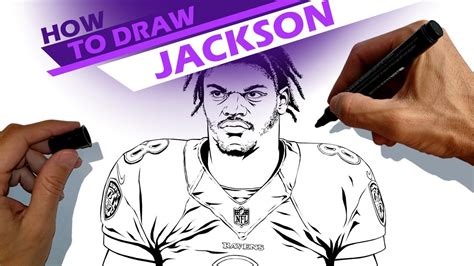 Lamar Jackson - How to draw - YouTube