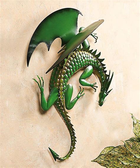 Climbing Green Dragon Steel Wall Art | Dragon wall art, Dragon wall, Steel wall art