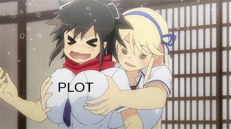 Asuka and Katsuragi of Senran Kagura | I Watch It For The Plot | Know Your Meme