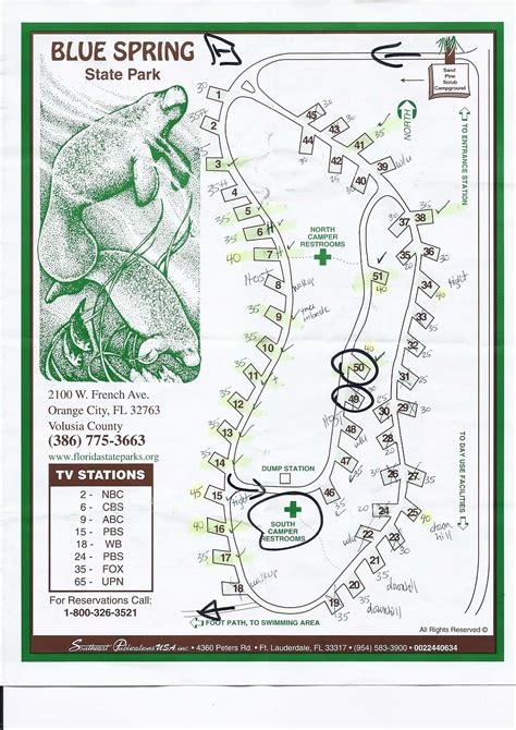 Blue Springs Florida Map