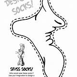 Silly Socks Coloring Page Pages sketch template