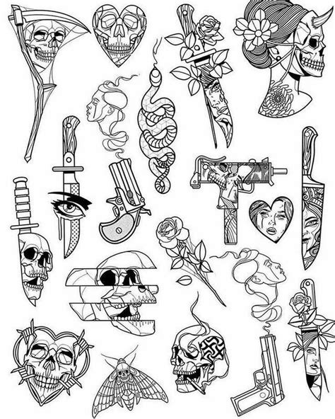 #sketch #эскизы #тату #tattoo | Tattoo flash art, Flash tattoo designs ...