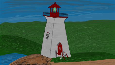 Kidston Lighthouse Nova Scotia - Graphic Art by ErFillion on DeviantArt