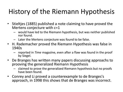 PPT - Riemann Hypothesis PowerPoint Presentation, free download - ID:1809178