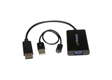 StarTech.com DisplayPort to VGA Adapter with Audio - Active DP to VGA ...