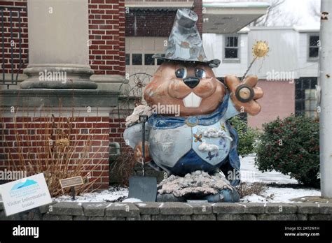 Punxsutawney phil statue hi-res stock photography and images - Alamy