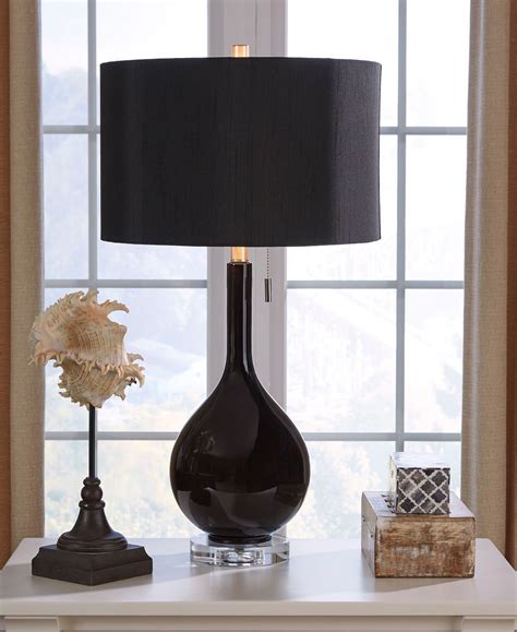 Andres - Black - Glass Table Lamp (2/CN) - EZ Furniture Sales & Leasing