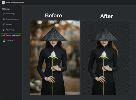 How to remove the background from images using Photoshop Express (Free).