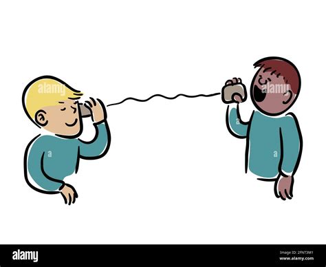 Communication cartoon illustration vector, cartoon people communication ...