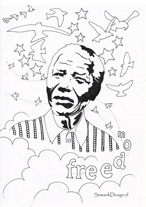 Nelson Mandela Famous people | Nelson mandela art, Black history month crafts, Mandela art