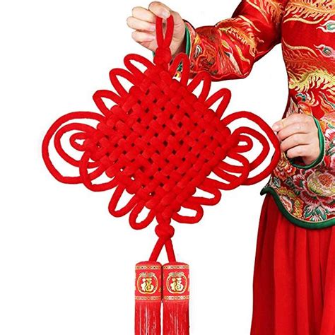 2019 Chinese Knot Tassel New Year Decoration 2019 Traditional Red Lucky ...