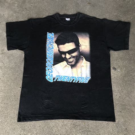 Vintage Vtg Live George Michael Twenty Five Tour PromoTee Shirt WHAM ...