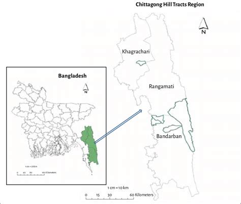 1 Map of the Chittagong Hill Tracts region, Bangladesh. | Download ...