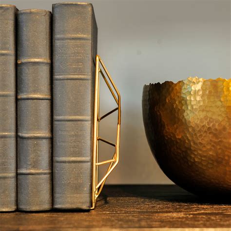 Book Ends GOLD Modern Simple Minimalist Bookends Retro | Etsy