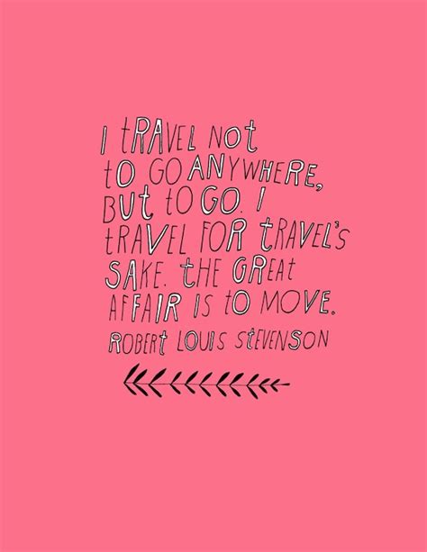 Items similar to Robert Louis Stevenson Travel Quote - Large Size on Etsy