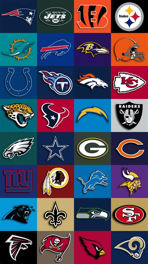 NFL Team Logos Wallpaper - WallpaperSafari