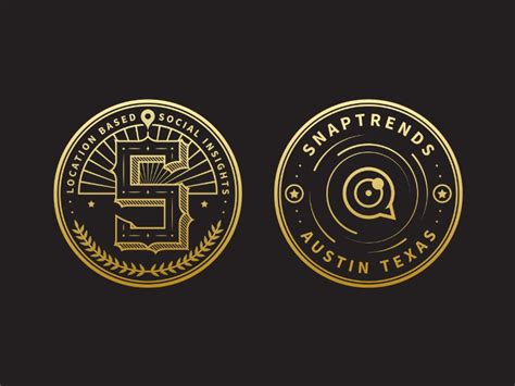 Snaptrends Coin Design | Coin logo, Coin design, Badge design