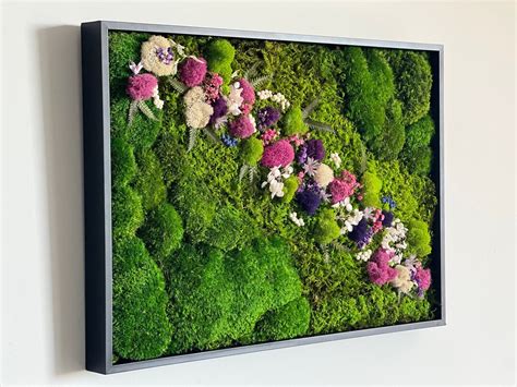 Moss Wall Art Moss Wall Decor framed Moss Art Preserved - Etsy