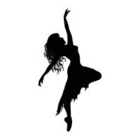 Girl Dancing Silhouette Clip Art