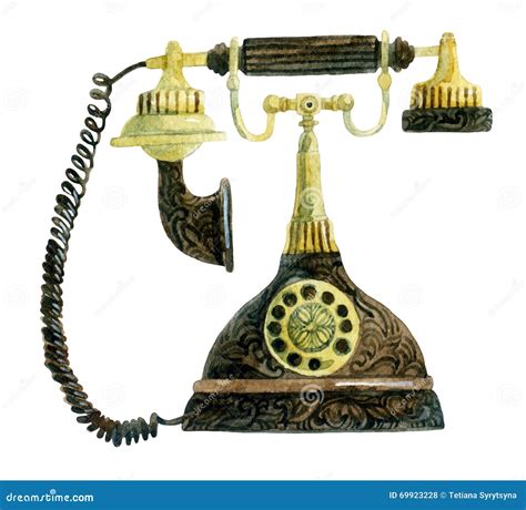 286 Retro Telephone Drawing Stock Photos - Free & Royalty-Free Stock ...