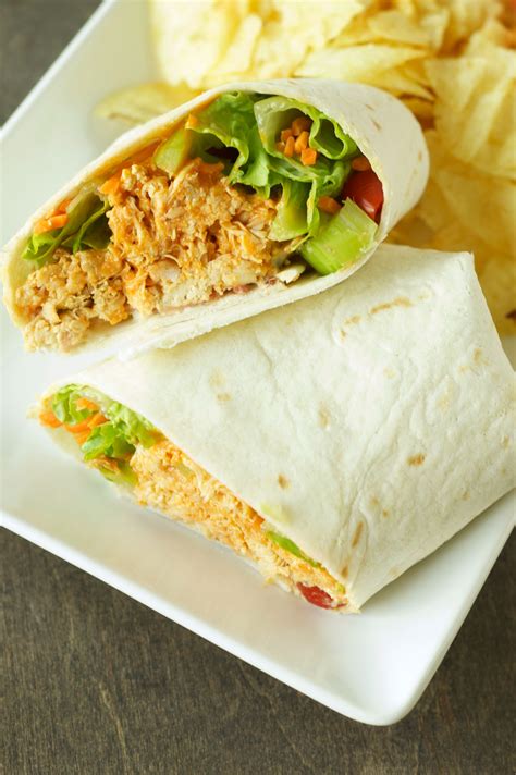 Three Meals One Crock: Buffalo Chicken Wraps - Slow Cooker Gourmet