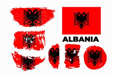 Flag of Albania page symbol for your web site design Albania flag logo, app, UI. Albania flag ...