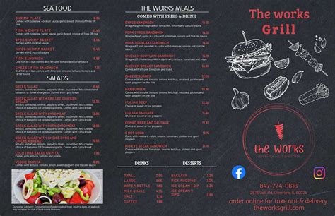 Menu – The Works Grill