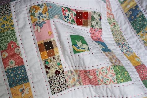 Vintage look baby quilt from antique fabric sample scraps. | Vintage baby quilt, Quilts ...