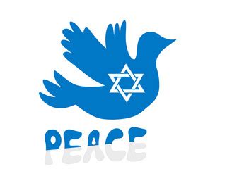 Israel peace symbol - stay with support Royalty Free Vector