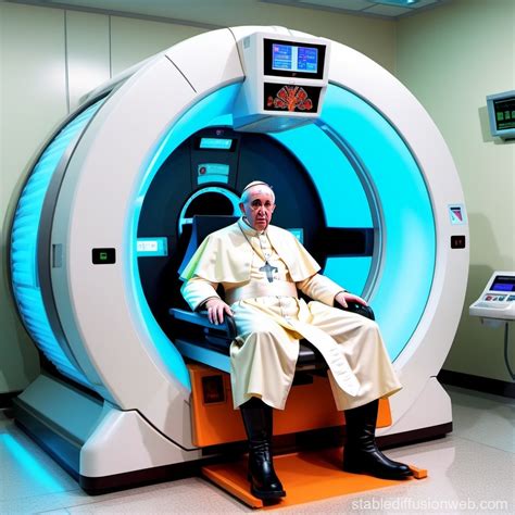 Pope Francis in Unconventional MRI Scan | Stable Diffusion Online