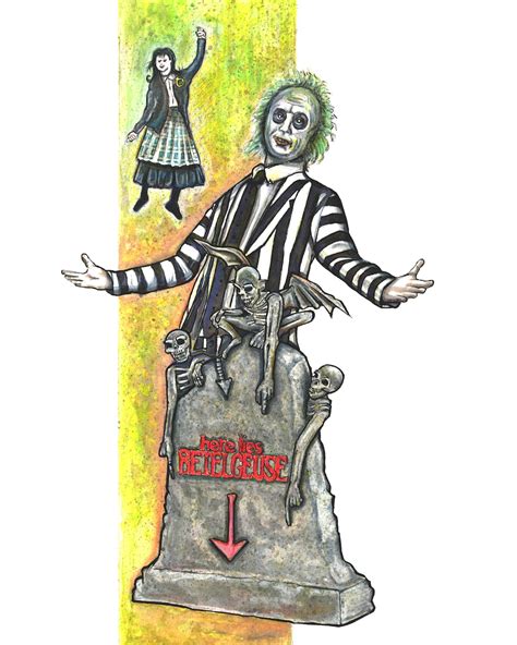 BEETLEJUICE GRAVEYARD 8 Inch by 10 Inch Wall Print Comic Con - Etsy