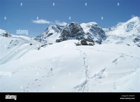 High Alps at Diavolezza, Graubunden, Switzerland Stock Photo - Alamy