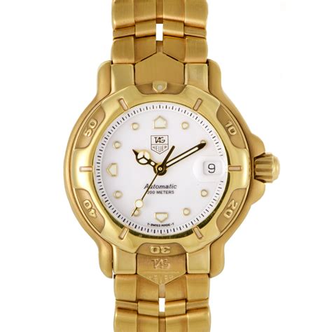 Tag Heuer Womens 18K Yellow Gold Quartz Watch DIA003220 WH23