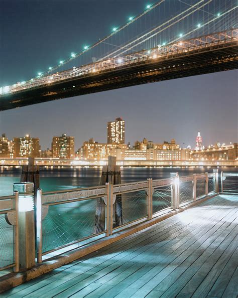 Brooklyn Bridge At Night by Silvia Otte