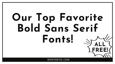 Free Bold Sans Serif Fonts - Hipsthetic