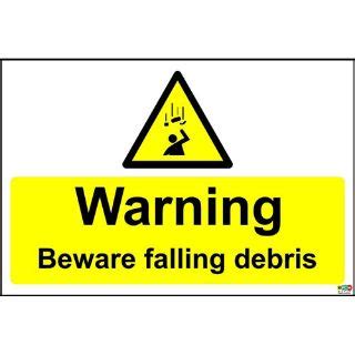 KPCM | Beware Falling Debris Safety Sign | Made in the UK