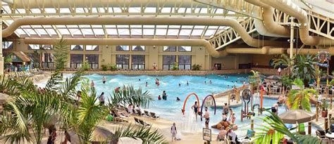 The Wild WaterDome indoor waterpark at the Wilderness Resort in Wisconsin Dells is America's ...