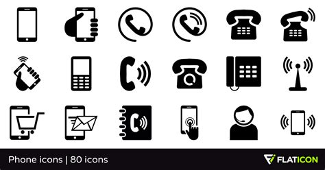 Phone Icon Font #186675 - Free Icons Library